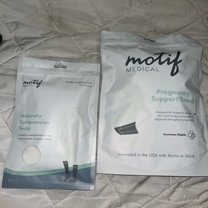 Motif pregnancy support band + compression socks
